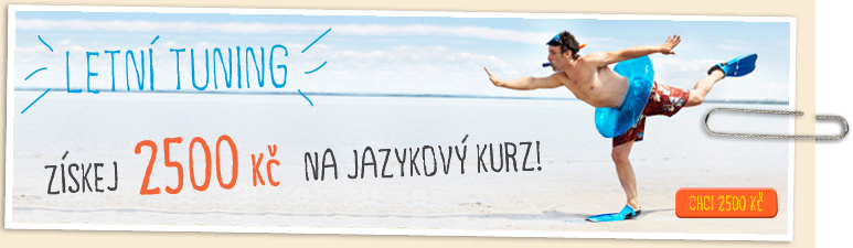 Získej 2500 Kč na jazykový kurz,Výrazné slevy individuálních hodin